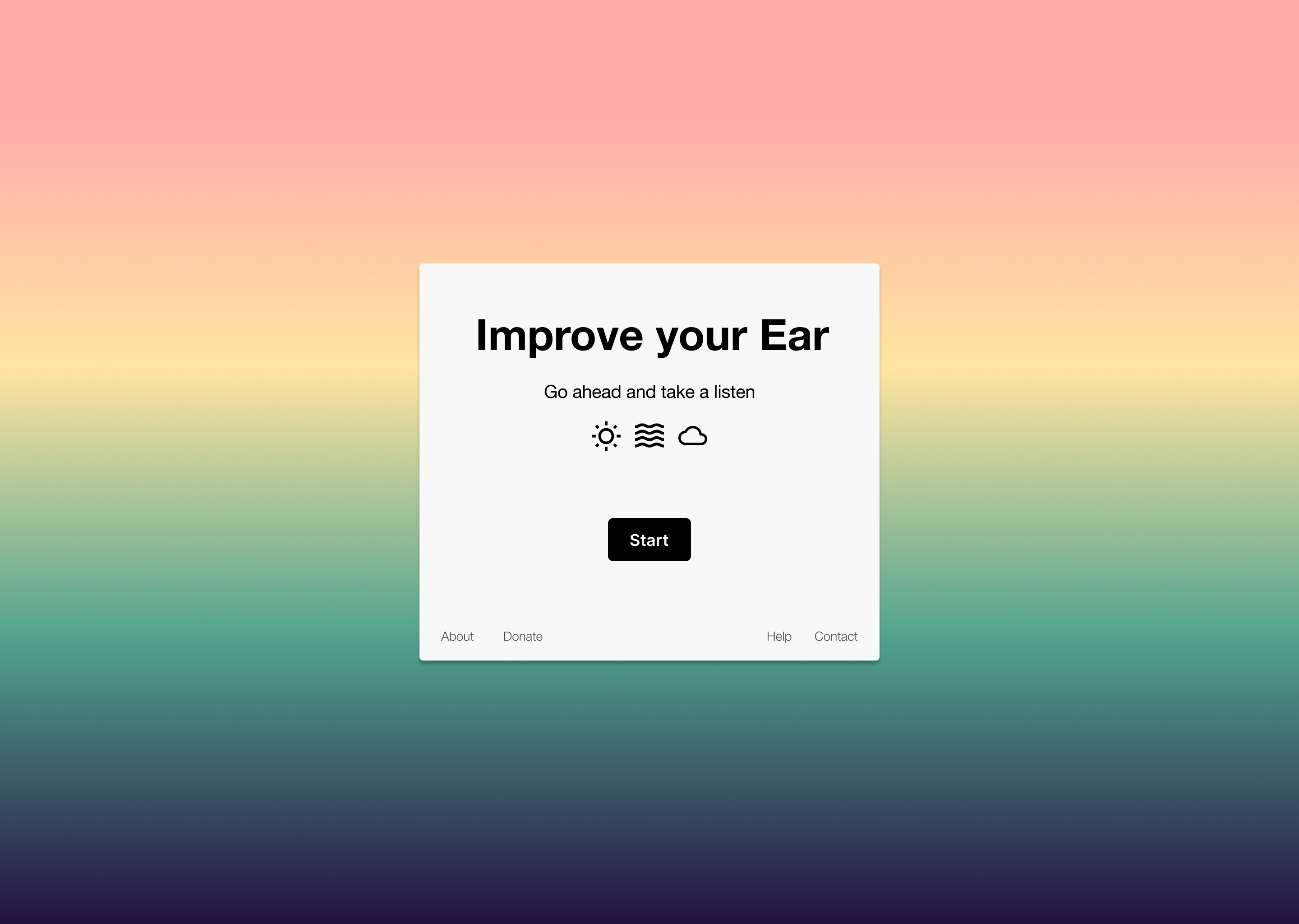 ImprovEar landing page