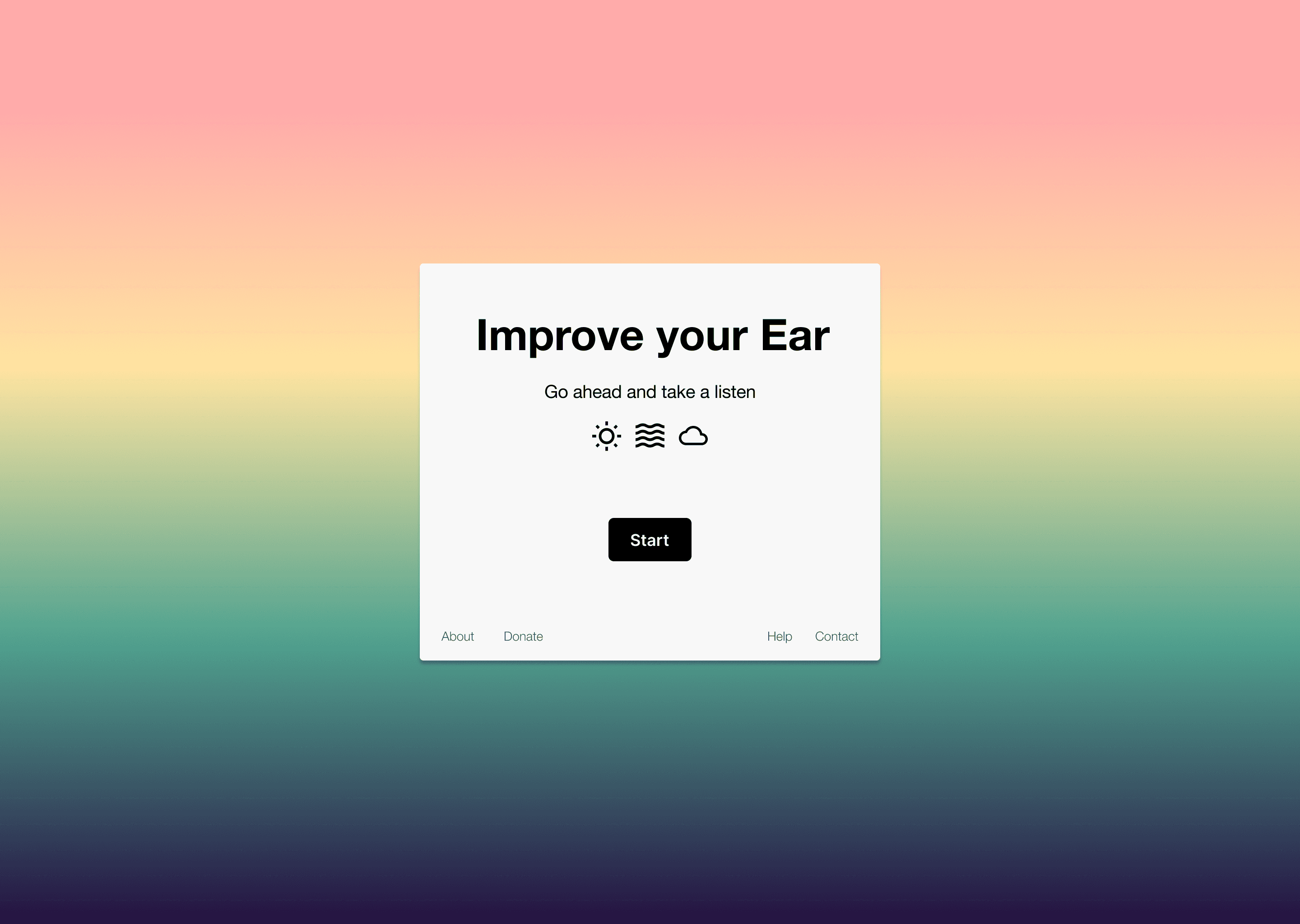 ImprovEar landing page